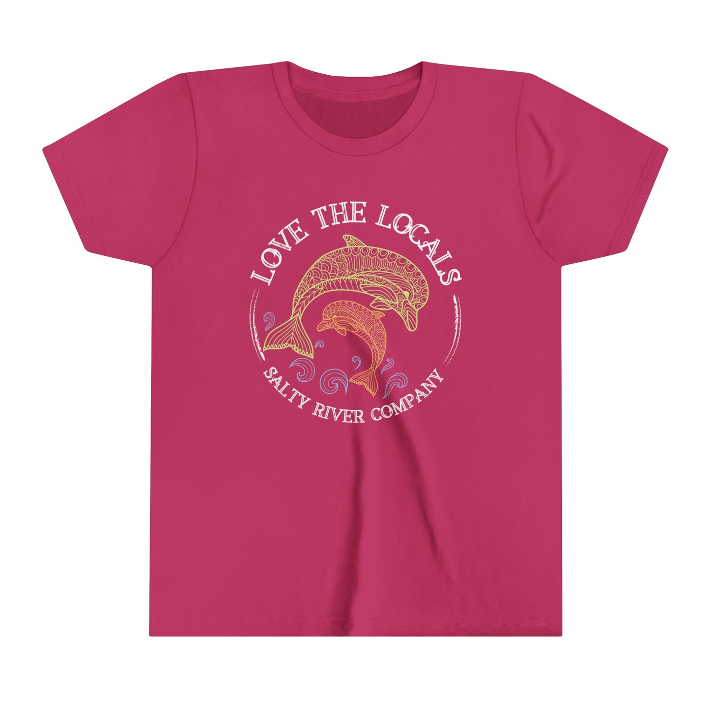 Kids Love The Locals Dolphins T-Shirt - Front Design