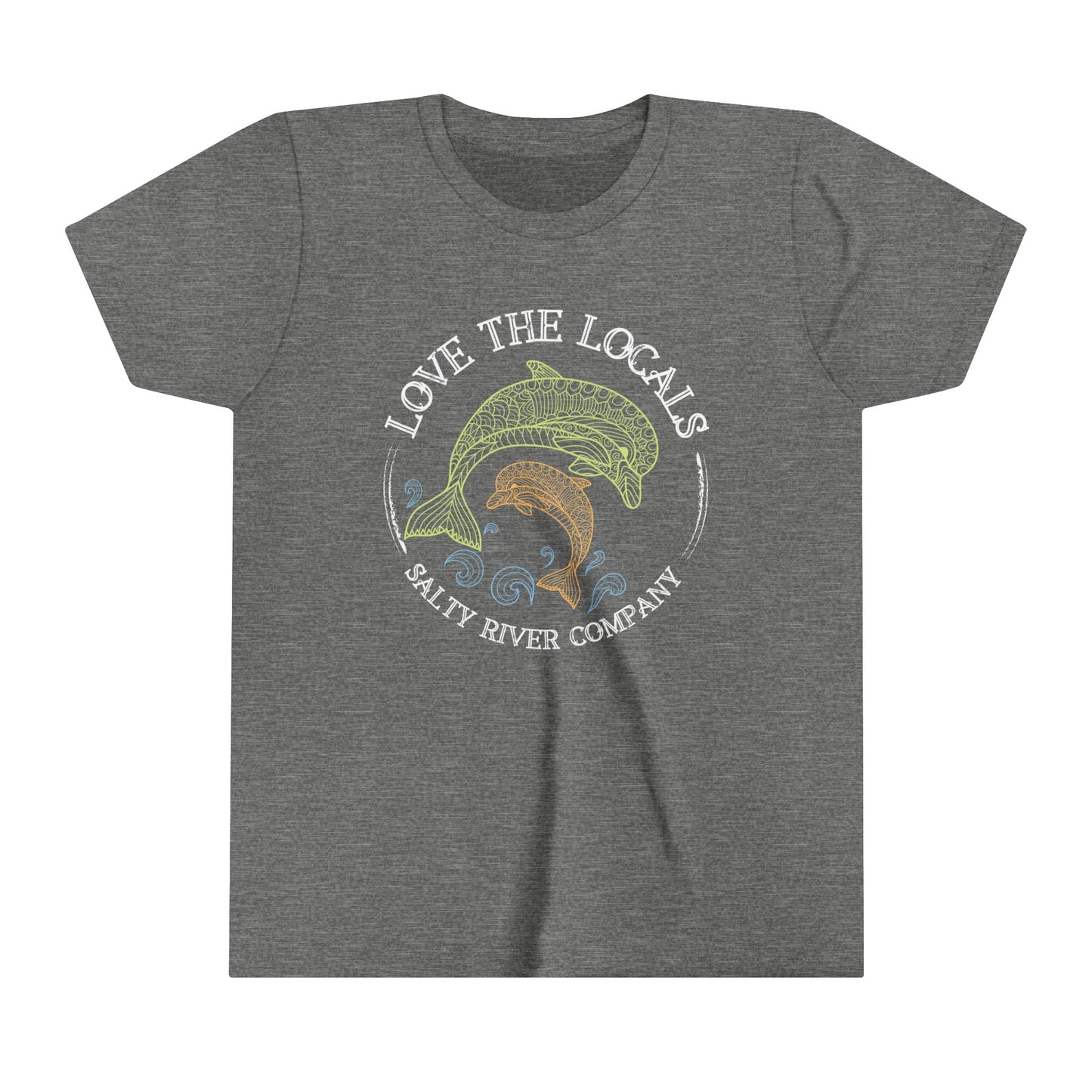 Kids Love The Locals Dolphins T-Shirt - Front Design
