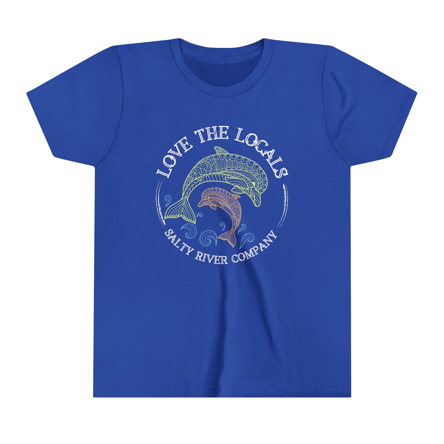 Kids Love The Locals Dolphins T-Shirt - Front Design