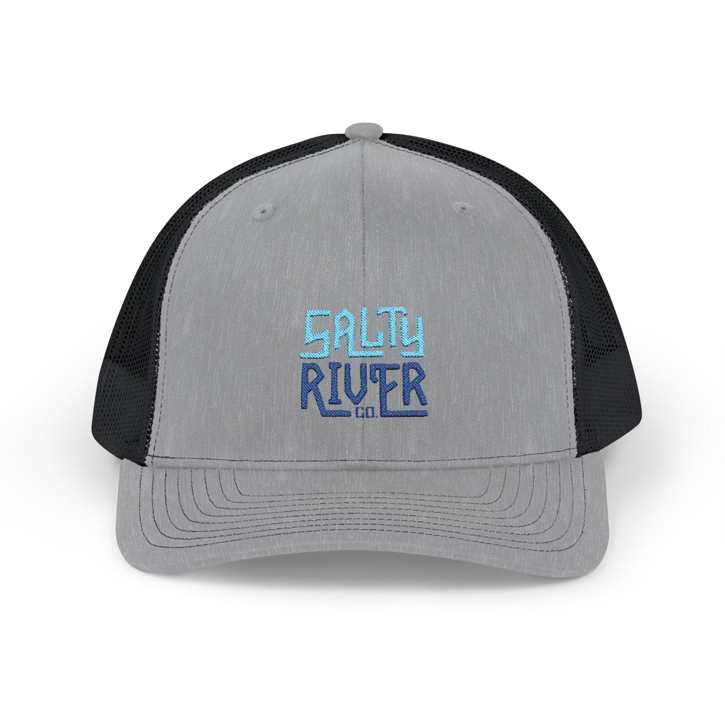 Salty River Embroidered Snapback Trucker Cap