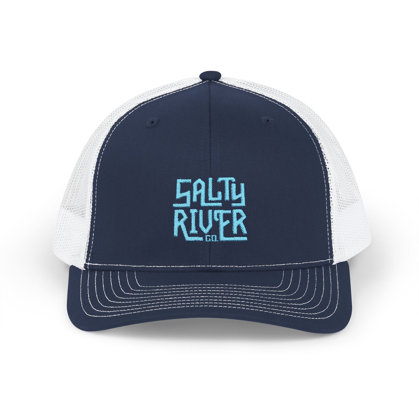 Salty River Embroidered Snapback Trucker Cap