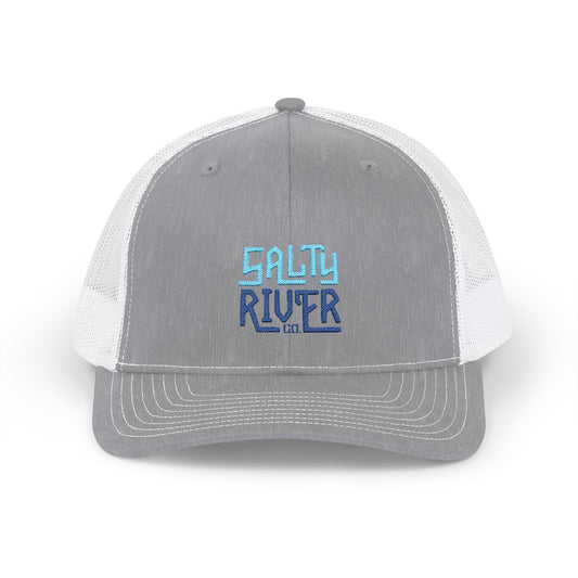 Salty River Embroidered Snapback Trucker Cap