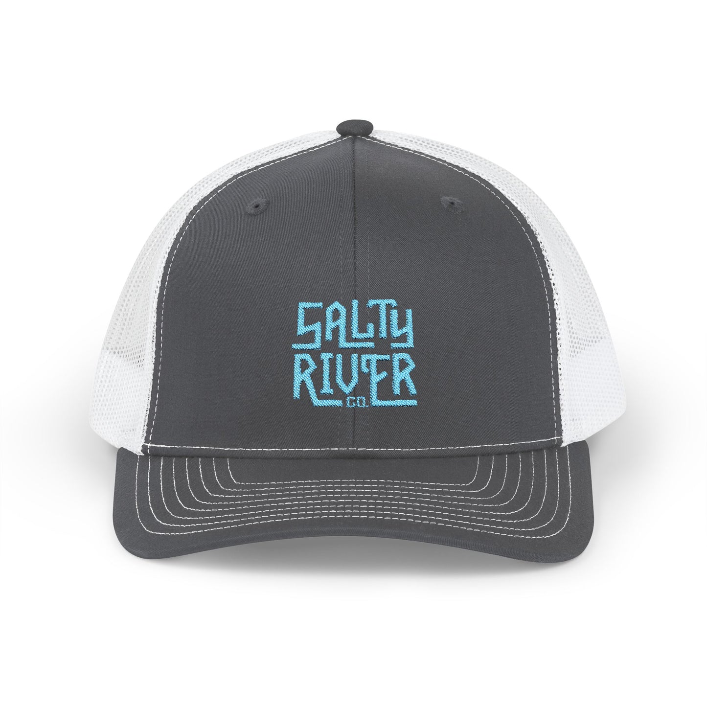 Salty River Embroidered Snapback Trucker Cap