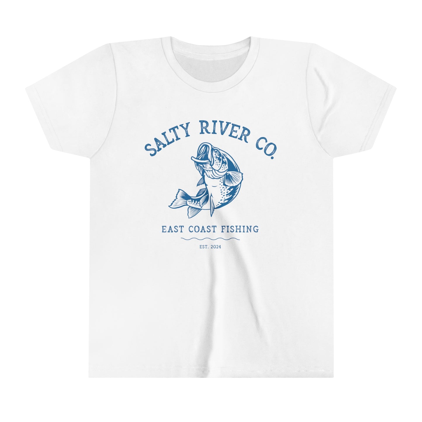 Kids East Coast Bass Fishing T-Shirt - Front Design