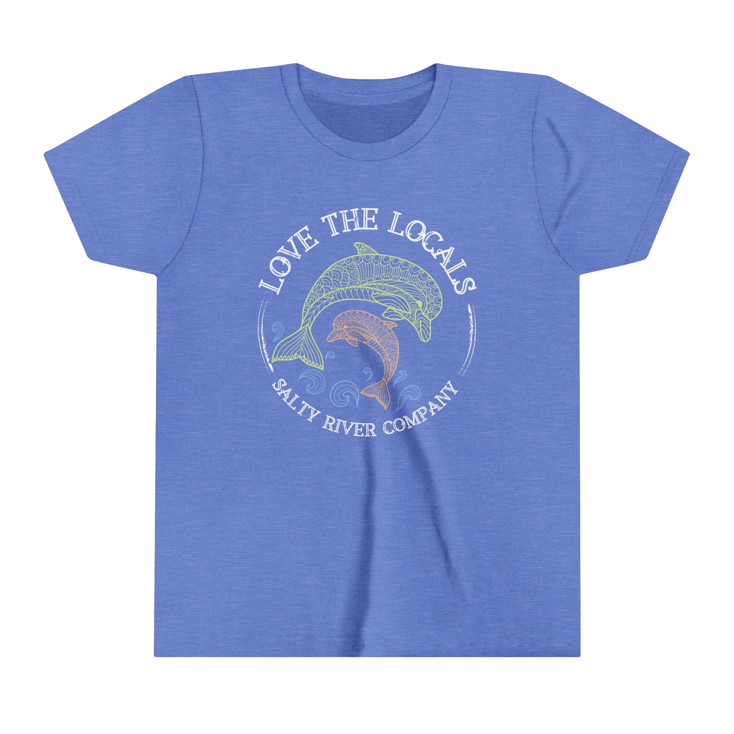 Kids  Love The Locals Dolphins T-Shirt - Front Design