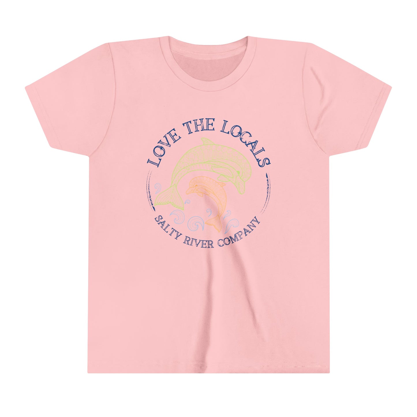 Kids  Love The Locals Dolphins T-Shirt - Front Design