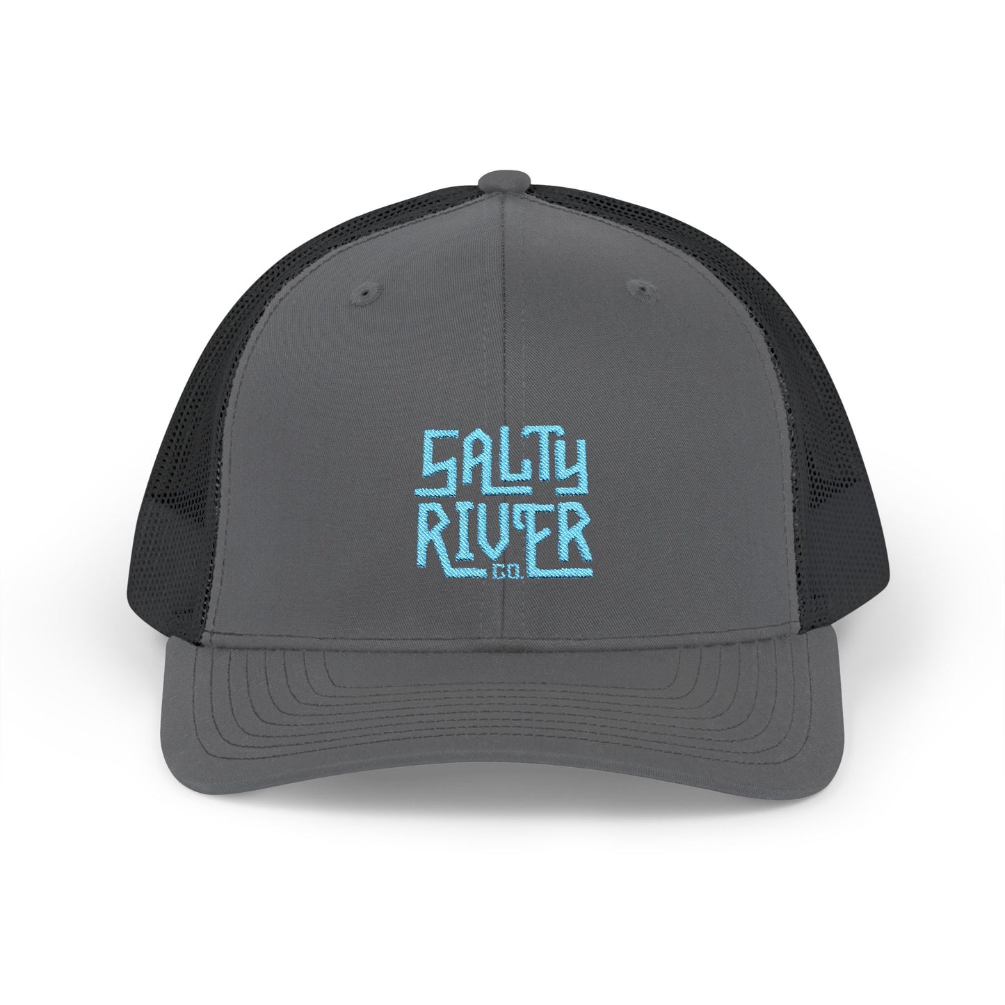 Salty River Embroidered Snapback Trucker Cap