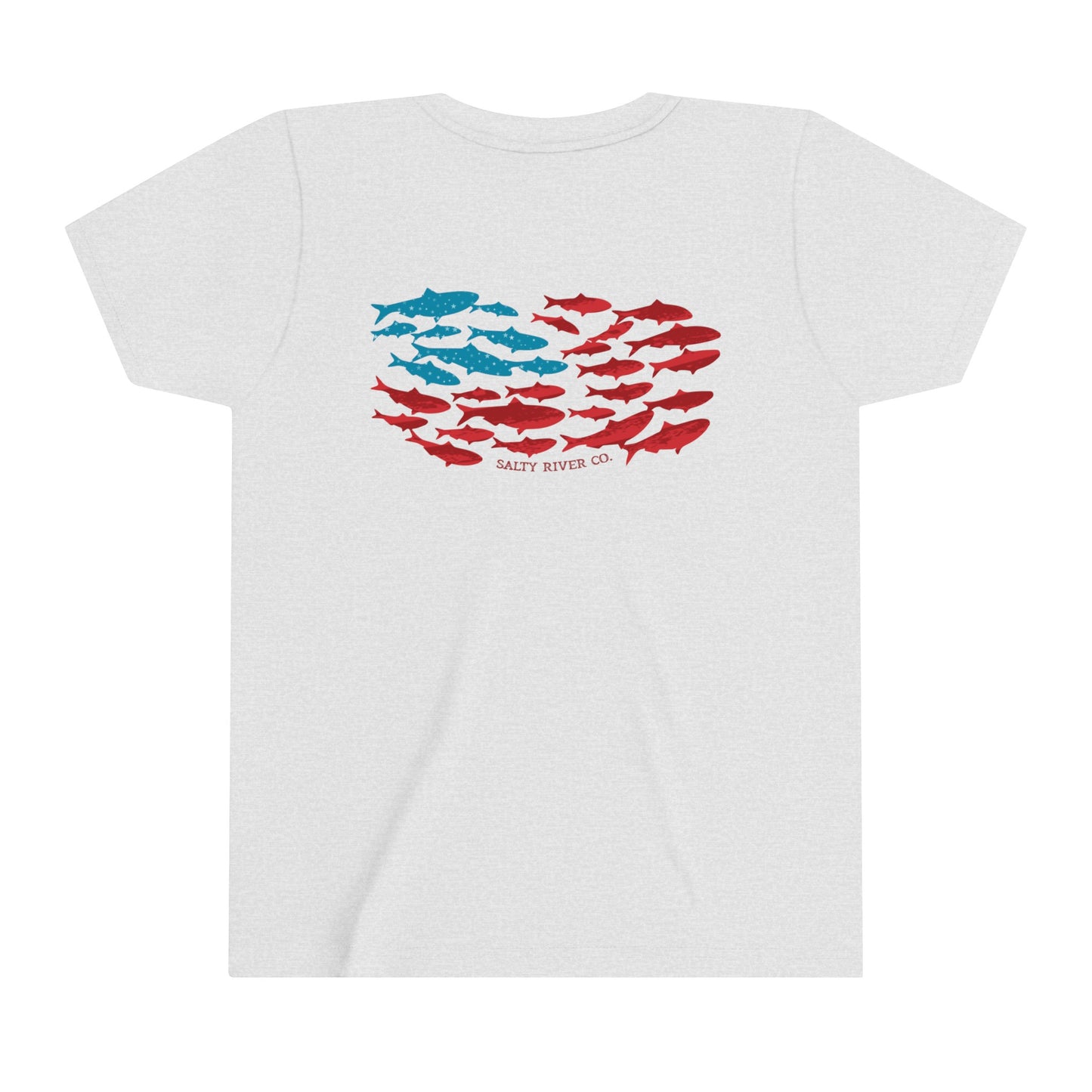 Kids Fish American Flag T-Shirt