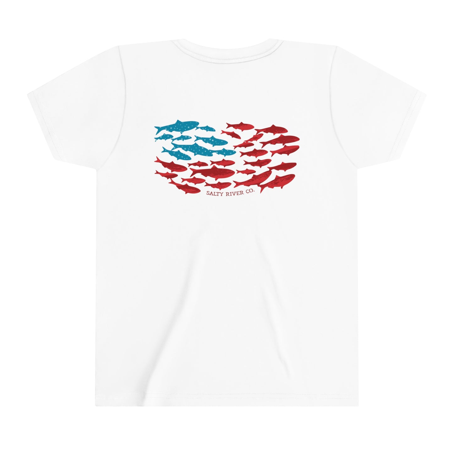 Kids Fish American Flag T-Shirt